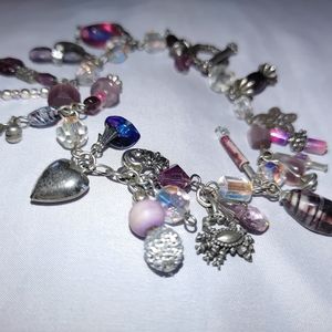 Inspire handmade antique bead charm bracelet